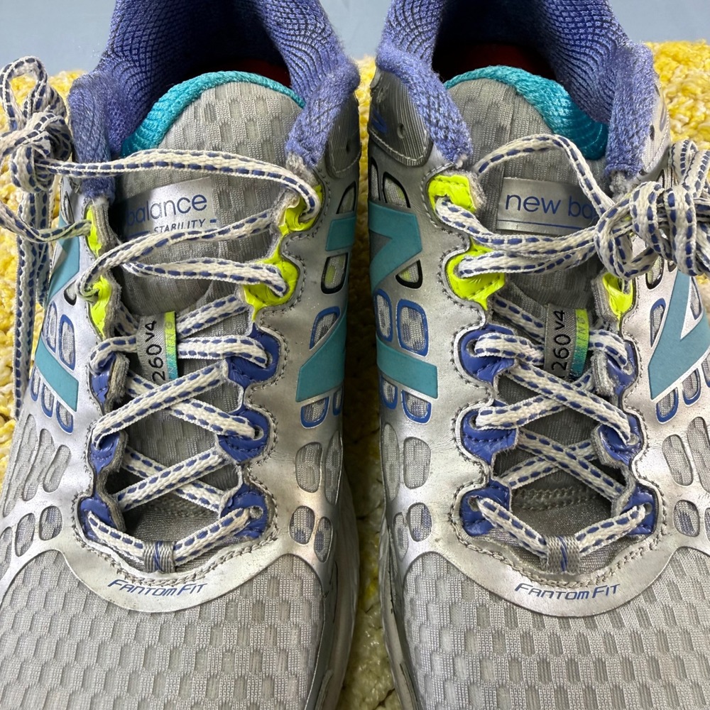 New Balance 1260v4 Silver Teal Purple Running Shoes Womens 10 B W1260GP4 - Picture 10 of 16
